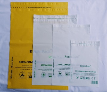 УПАКОВКИ ИЗ ФОЛЬГИ КОМПОСТИРУЕМЫЕ КУРЬЕРСКИЕ КОНВЕРТЫ 26x36