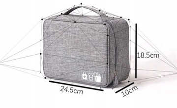 Органайзер для зарядных устройств, кабелей, дорожной сумки, ETUI