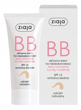 Ziaja BB Aktywny krem SPF 15 Naturalny (01) 50 ml