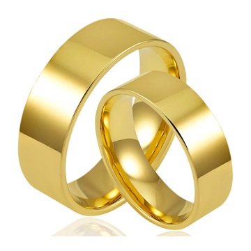 НАБОР ЗОЛОТЫХ КЛАССИЧЕСКИХ БЕСШОВНЫХ ОБРУЧАЛЬНЫХ КОЛЬЦ