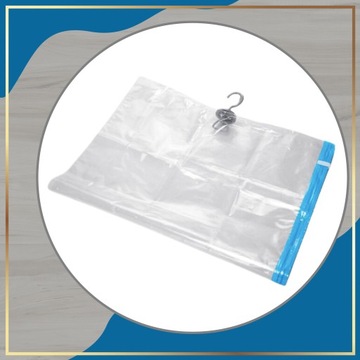 ПОДВЕСНЫЕ ВАКУУМНЫЕ СУМКИ С ВЕШАЛКОЙ 60 х 90 ДЛЯ КУРТОК И ПАЛЬТО