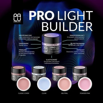 PALU ŻEL BUDUJĄCY PRO LIGHT BUILDER SWEETY PINK 45 g
