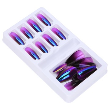 Набор заостренных накладных ногтей с градиентом