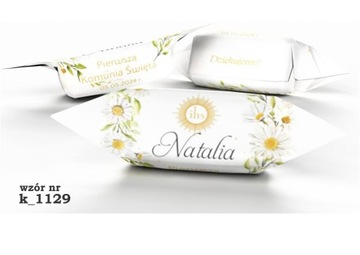 Krówki mleczne PERSONALIZOWANE na KOMUNIE 1 kg Alestudio4All