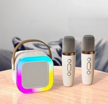Мини-караоке-набор из 2 микрофонов + беспроводной динамик с Bluetooth.