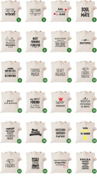 сумка с принтом для подруги Psiapsi BFF сестренка