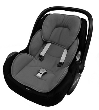 Вставка поддерживает правильное положение в сиденье коляски, двусторонняя, толстая.