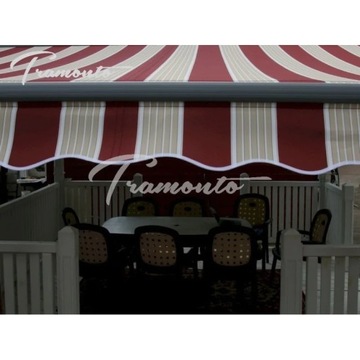 Тент электрический 350х300 Бордовый-Бежевый STD