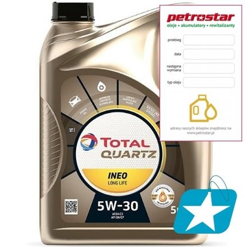 TOTAL INEO 5W30 LONGLIFE 504 507 5L