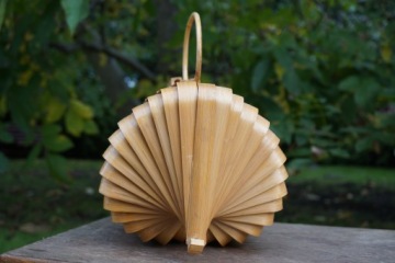 Бамбуковая складная сумка CONCERTINA из Японии.