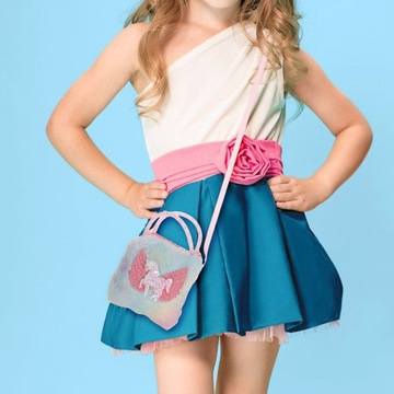 Mała dziewczynka portfel z jednorożcem Torebka przez ramię
