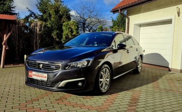 Peugeot 508 I SW Facelifting 2.0 BlueHDi 150KM 2015 Peugeot 508 Poliftowy LEDY Zadbany Serwisowany SKORY Kamerka GPS Head Up, zdjęcie 16
