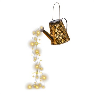 Solar Watering Can with Lights Outdoor Hanging