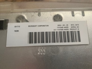 MICROSOFT XBOX CRYSTAL + ПЕЧАТЬ BDB xbox!