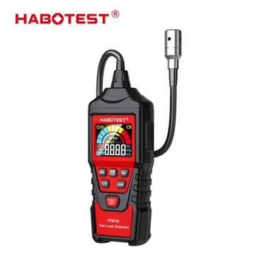 DETEKTOR WYCIEKÓW GAZÓW MIERNIK STĘŻENIA 9999 PPM 20,00% LEL POMIAR TEMP.