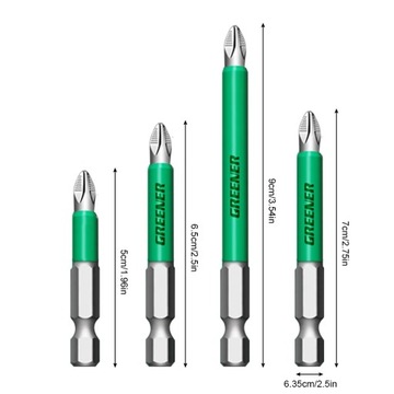 Набор сверл для отверток GREENER, противоскользящая портативная отвертка «сделай сам», высокая