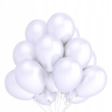 BALONY białe PASTELOWE 30cm 10 SZTUK balon ŚLUB