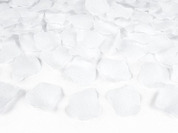 PŁATKI RÓŻ KWIATÓW W WORECZKU BIAŁE 500 SZT