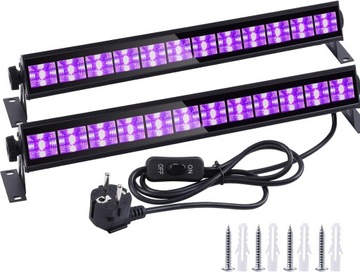Czarne światło UV, LAMPY DISCO, 2 sztuki