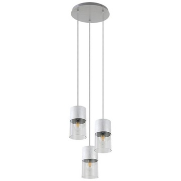 Trzypunktowa lampa wisząca tuba do jadalni