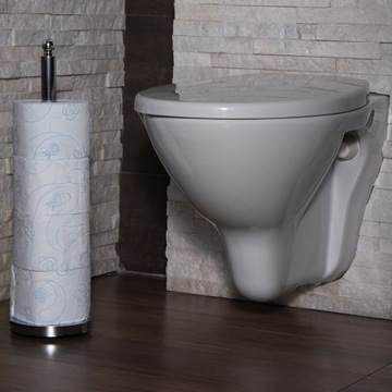 ЗАПАСНАЯ ПОЛОЧКА ДЛЯ ТУАЛЕТНОЙ БУМАГИ 51 см ХРОМ СОВРЕМЕННЫЙ МЕТАЛЛИЧЕСКИЙ ДЕРЖАТЕЛЬ