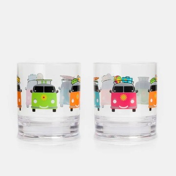 FLAMEFIELD CAMPER SMILES SHORT TUMBLERS: szklanki do napojów