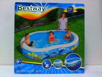 Basen dmuchany 262x157x46cm B54118 51486, BESTWAY, 150042.