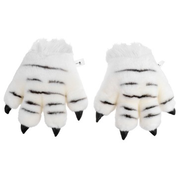 Faux Fur Animal Cosplay Furry Rękawiczki Łapy