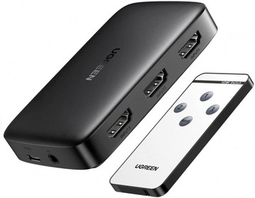 UGREEN ROZDZIELACZ SWITCH 3x HDMI 4K PRZEŁĄCZNIK