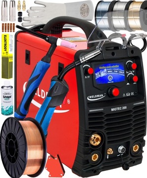 SPAWARKA PÓŁAUTOMAT 200A MMA EURO SYNERGIA IGBT 4T