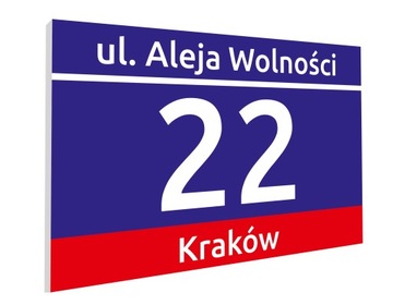 PCV Tabliczka Adresowa 20 x 30 cm LAMINAT UV WZORY