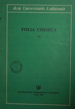 ACTA UNIVERSITATIS LODZIENSIS FOLIA CHIMICA 11