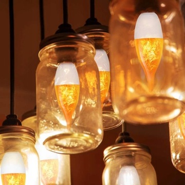 e14 лампа с пламенем светодиодное пламя канделябра