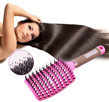 SZCZOTKA DO WŁOSÓW PROFILOWANA RÓŻOWA