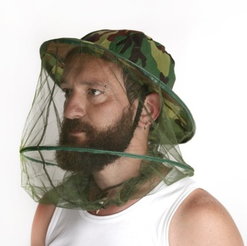 ШАПКА С МОСКИТНОЙ СЕТКОЙ - ОТ КОМАРОВ И МУХ