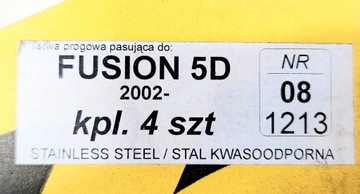 НАКЛАДКИ ДЛЯ РАМЫ FORD MONDEO FUSION 5D, новая сталь.