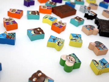 Наклейки Meeple: набор наклеек для Root