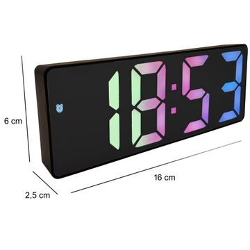 ЭЛЕКТРОННЫЕ СВЕТОДИОДНЫЕ ЧАСЫ, ЦВЕТНЫЕ СТОЯЩИЕ БУДИЛЬНИКИ