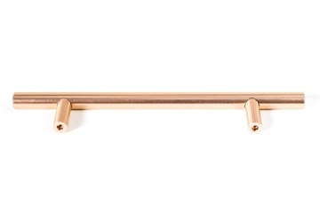 МЕБЕЛЬНАЯ РУЧКА ПЕРИЛА 128MM MATT SATIN GOLD
