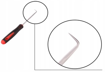 НАБОР КРЮЧКОВ ДЛЯ УПЛОТНЕНИЙ И УПЛОТНИТЕЛЬНЫХ КОЛЬЦЕВ, 4 ЭЛЕМЕНТА