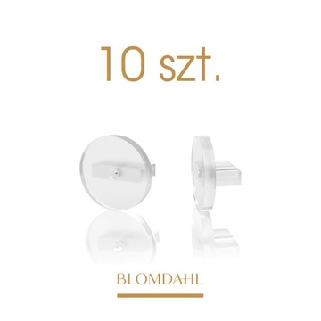 Blomdahl -Zatyczki do kolczyków przekłuciowych z Plastiku Medycznego 10szt