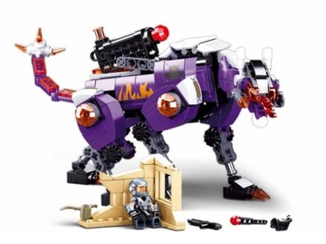 KLOCKI SLUBAN ROBOT KOSMICZNY STRZELAJĄCE POCISKI