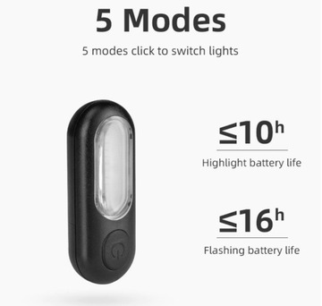 ВЕЛОСИПЕДНАЯ ЛАМПА СВЕТОДИОДНЫЙ ШЛЕМ 5 в 1 USB АККУМУЛЯТОР Передняя часть Задняя часть