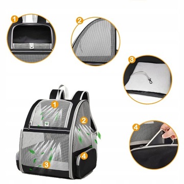 Сумка-рюкзак-транспортер для кошек и собак