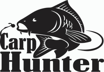 Naklejka na auto RYBA KARP CARP HUNTER 12cm
