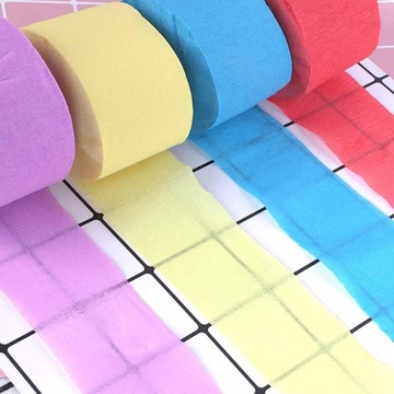 12/компл. 25 м ленты из крепированной бумаги для украшения вечеринки своими руками, скрапбукинга