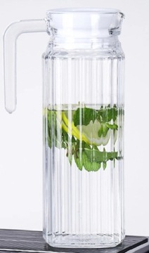 КУВШИН С КРЫШКОЙ ДЛЯ ВОДЫ СОК ЛИМОНАД СТАКАН 1,1л