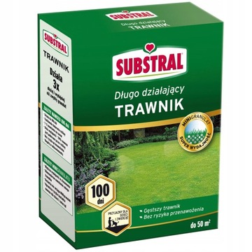 SUBSTRAL NAWÓZ DO TRAWNIKA TRAWY DŁUGODZIAŁAJĄCY 1KG AZOTOWY =SZYBKI WZROST
