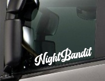 Naklejka na tira busa ciężarówkę NIGHT BANDIT *Kolory *40cm