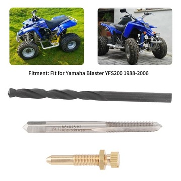 Zestaw śrub biegu jałowego Narzędzie do naprawy gaźnika z gwintownikiem do Yamaha Blaster YFS